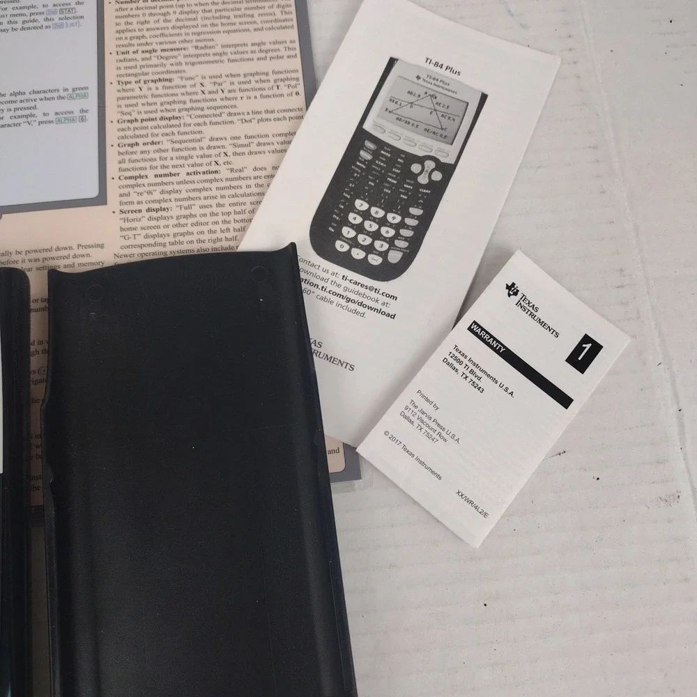 Texas Instruments TI-84 Plus Graphing Calculator w/ Slide Cover Tested Works